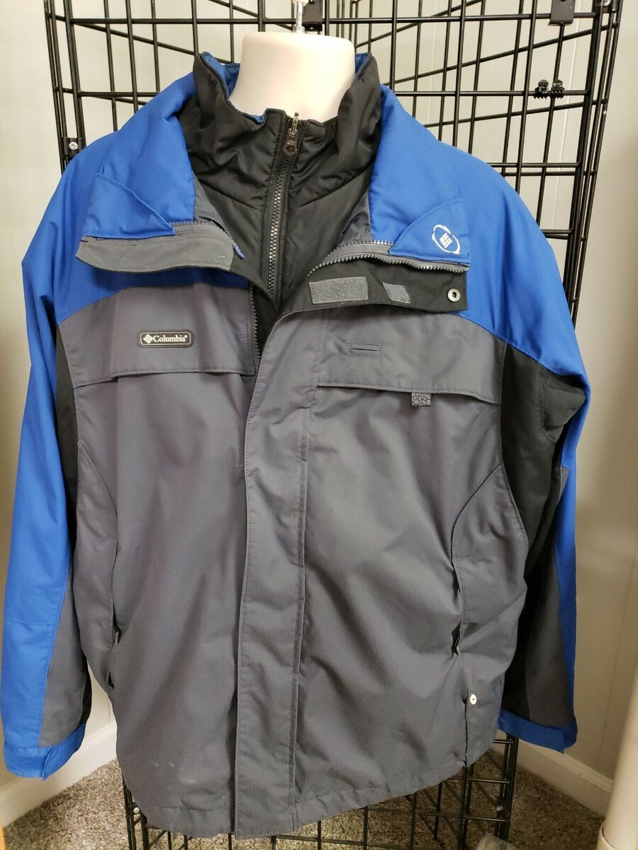 Mens Columbia Core Interchange Core Jacket 3 In OneXL Gray Mens Columbia Core Interchange Core Jacket 3 In OneXL Gray