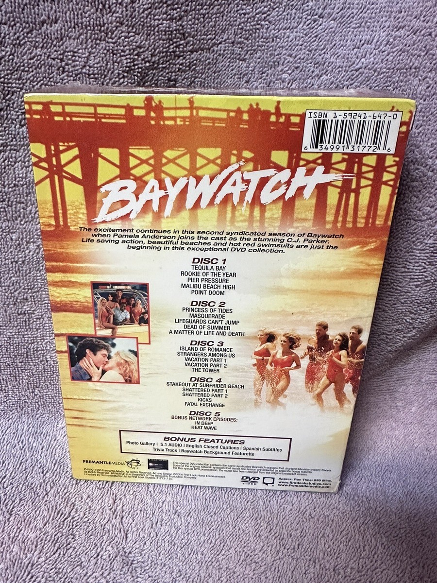 Baywatch - Season 2 (DVD, 2006) Pamela Anderson, David