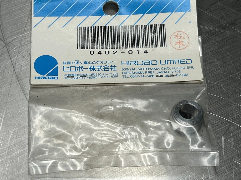 De colección NOS Hirobo 0402-014 RC Helicóptero 8 mm Cerradura de mástil principal Foto 3 de 4
