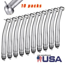 10packs NSK Style Dental High Speed Handpiece Push Button 4Hole Air Turbine