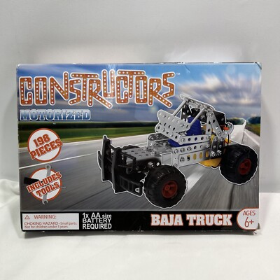Constructors Motorized ''BAJA TRUCK'' ~ 198 Pcs, Tools Included, NEW