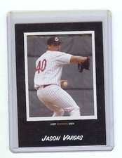 JASON VARGAS 2004 Certified *BLACK* ROOKIE Baseball Card RC xx/50