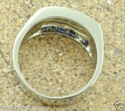 1.15 ct 14k White Gold Men's Natural Diamond Sapphire Ruby Ring All American USA — photo 7