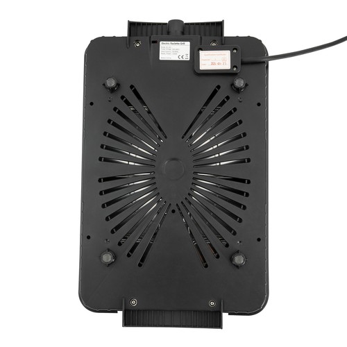Parrilla Eléctrica 1300W Negra Parrilla Sartén Acero Inoxidable Parrilla - Imagen 6 de 16