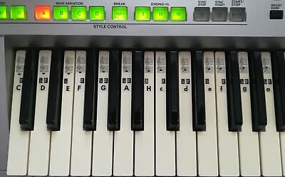 Piano Klavier Keyboard Noten Aufkleber Sticker C-D-E-F-G-A ...