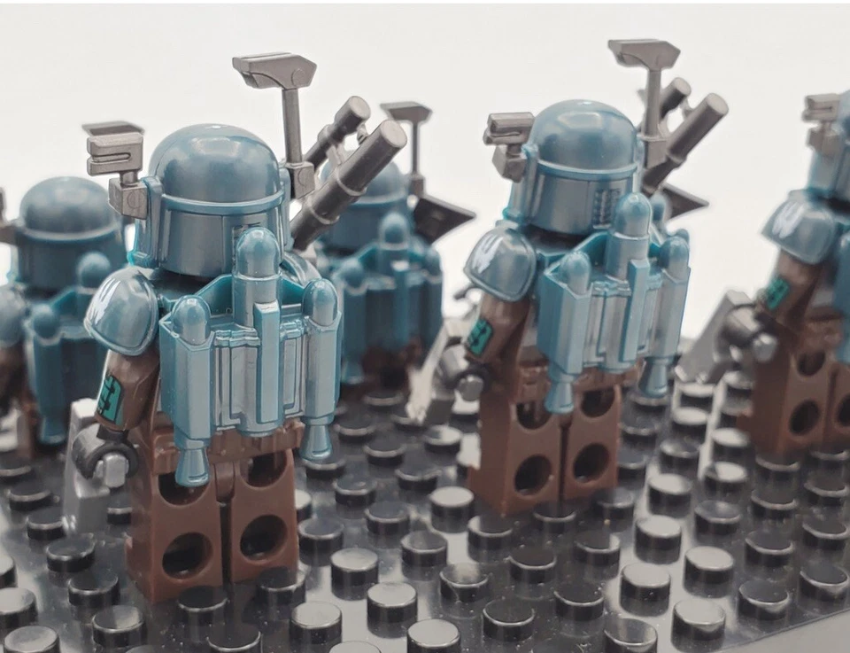 CUSTOM Star Wars Death Watch Mandalorian Brick Minifigure - Image 3 of 4