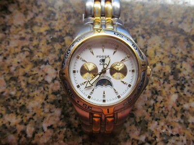 Fossil Blue Men's Watch BQ9145 Gold Day 
