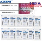 10X Dental Ortodoncia Arco Super Elástico Niti Arco de Alambre Rectang all Size