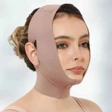 Post Surgery Neck & Chin Compression Garment Wrap Bandage Face Lift Surgery Band