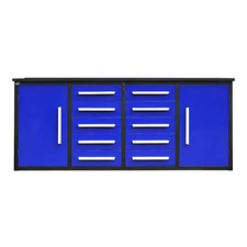 Chery 88 In Blue Heavy Duty Workbench 10 Drawers  Tool Storage Cabinet