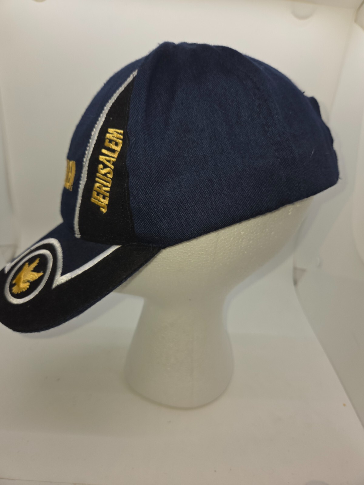 Jerusalem Baseball Cap Memorah Design Embrodered - image 4
