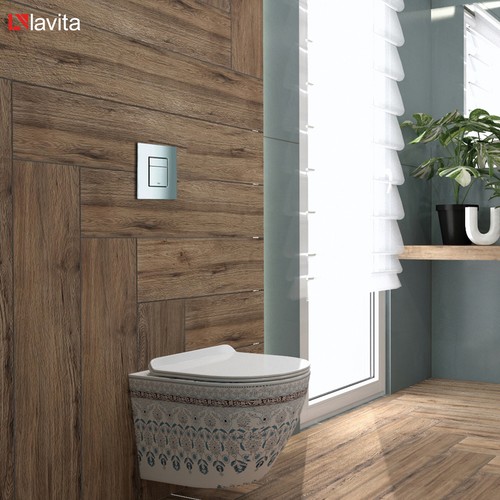 GROHE Vorwandelement Solido + Wand WC Sofi Slim Folklor + Knopf Set - Bild 18 von 29