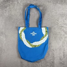 NEW Mauna Loa Hawaii Macadamia Chocolate Pikake Floral Lei Tote Shopping Bag