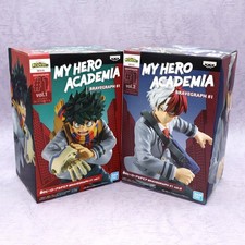 My Hero Academia Izuku Shoto 5.5in Anime Figure PVC Statue BANPRESTO Lot de 2