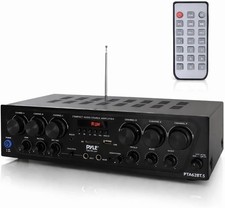 Pyle Amplifier Stereo Receiver Bluetooth Home Audio 750 Watt 6 Channel Amplifier