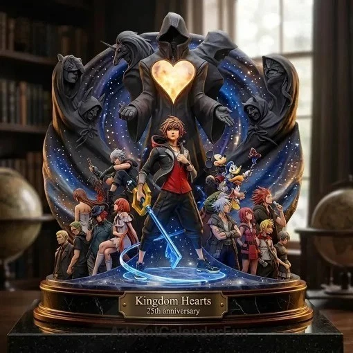 Kingdom Hearts 25th Anniversary Shape Acrylic Plaque