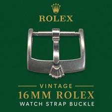 1960s Rolex 16mm Steel Strap Buckle Clasp Vintage (1O8)