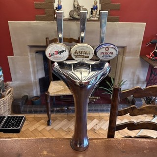RARE Chrome ‘3 WAY’ Beer Pump/font/tap mancave pub