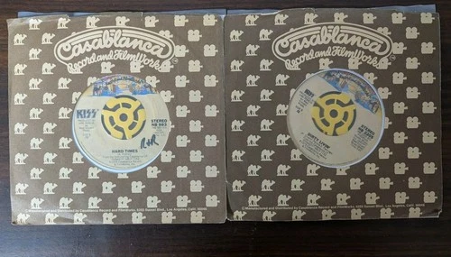 KISS Lot of 2 45s KISS ARMY 45RPM KISS