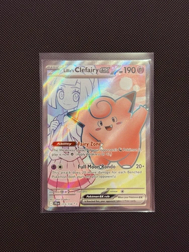 Pokémon TCG Lillie's Clefairy ex 173/159 Sv09: Journey Together NM