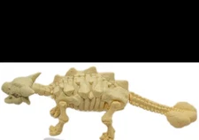 Zuru Robo Alive Dino Fossil Find Ankylosaurus Action Figure Light Up Makes Noise