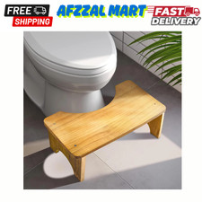 Toilet Stool Squat Adult, Wood Poop Stool for Bathroom Adults, Portable Toilet P