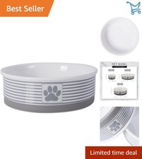 Ceramic Pet Bowl Large Non-slip Dishwasher Safe 3 Cups for Cats Dogs