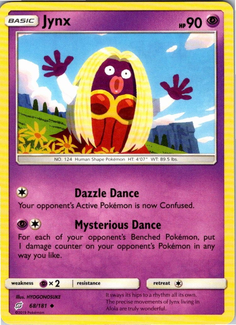 Jynx 68/181 UC Team Up Pokemon NM