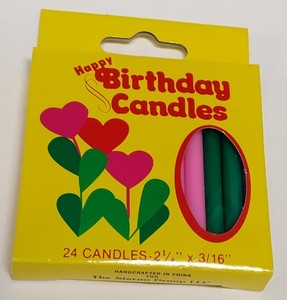 Sterno Happy Birthday Candles Box Of 24