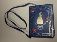 Beauty and the Beast Blue Rose CrossbodyBook Shaped Bag Disney Collectable