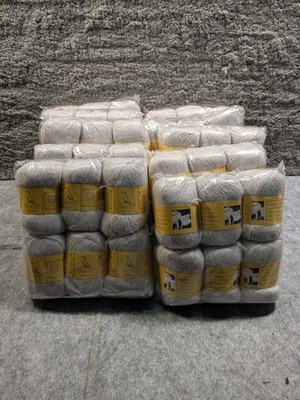 Lot 60 TEHETE Angora Yarn 45% Angora Rabbit Hair 50g Skeins Gray