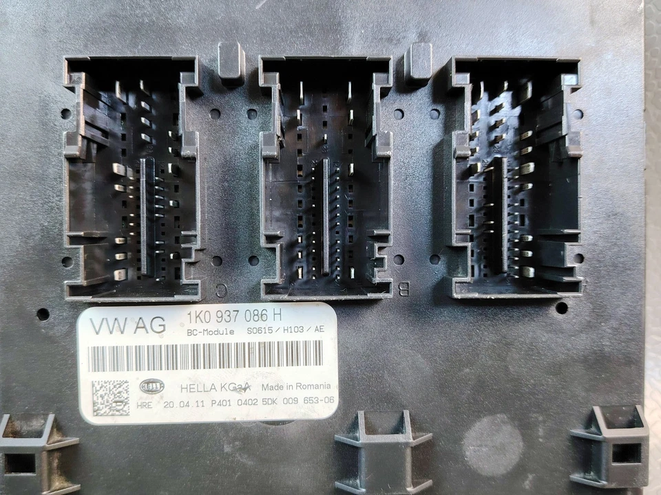 VW Sagitar Skoda Yeti 2010 Bcm Corpo Controllo Modulo Fusebox 1K0 937 086 H - Immagine 3 di 4