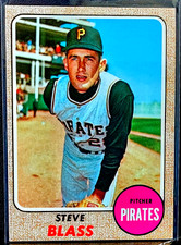 1968 Topps Baseball Steve Blass #499 Pittsburgh Pirates NMT-MT