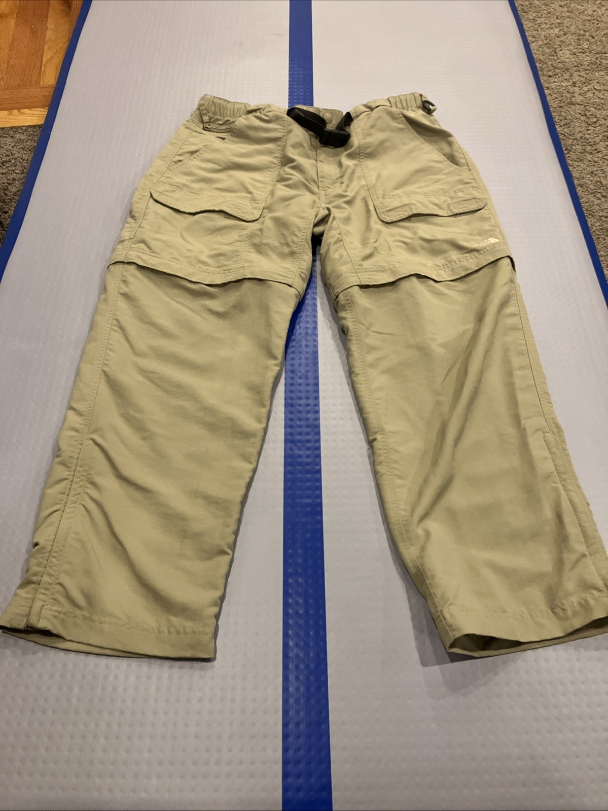 The North Face Mens XL Convertible Hiking Pants in Bluff Tan for Trail Adventures