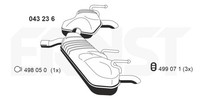 Ernst EndschalldäMpfer (043236) FüR Opel Vectra C Signum | Auspufftopf