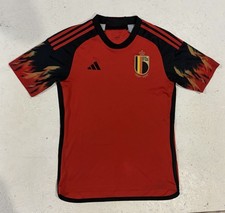 Adidas Belgium Authentic Home Jersey Red Black 2022 HD9412 Flame Soccer Mens S