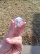 A Shooter Signed Jim Davis Handmade CORE SWIRL 1 3/8 In. Art Glass MARBLE