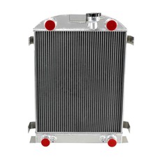 4 Row Aluminum Radiator For 1937-1938 Model A Flathead V8 Manual Automatic 4 Row Aluminum Radiator For 1937-1938 Model A Flathead V8 Manual Automatic