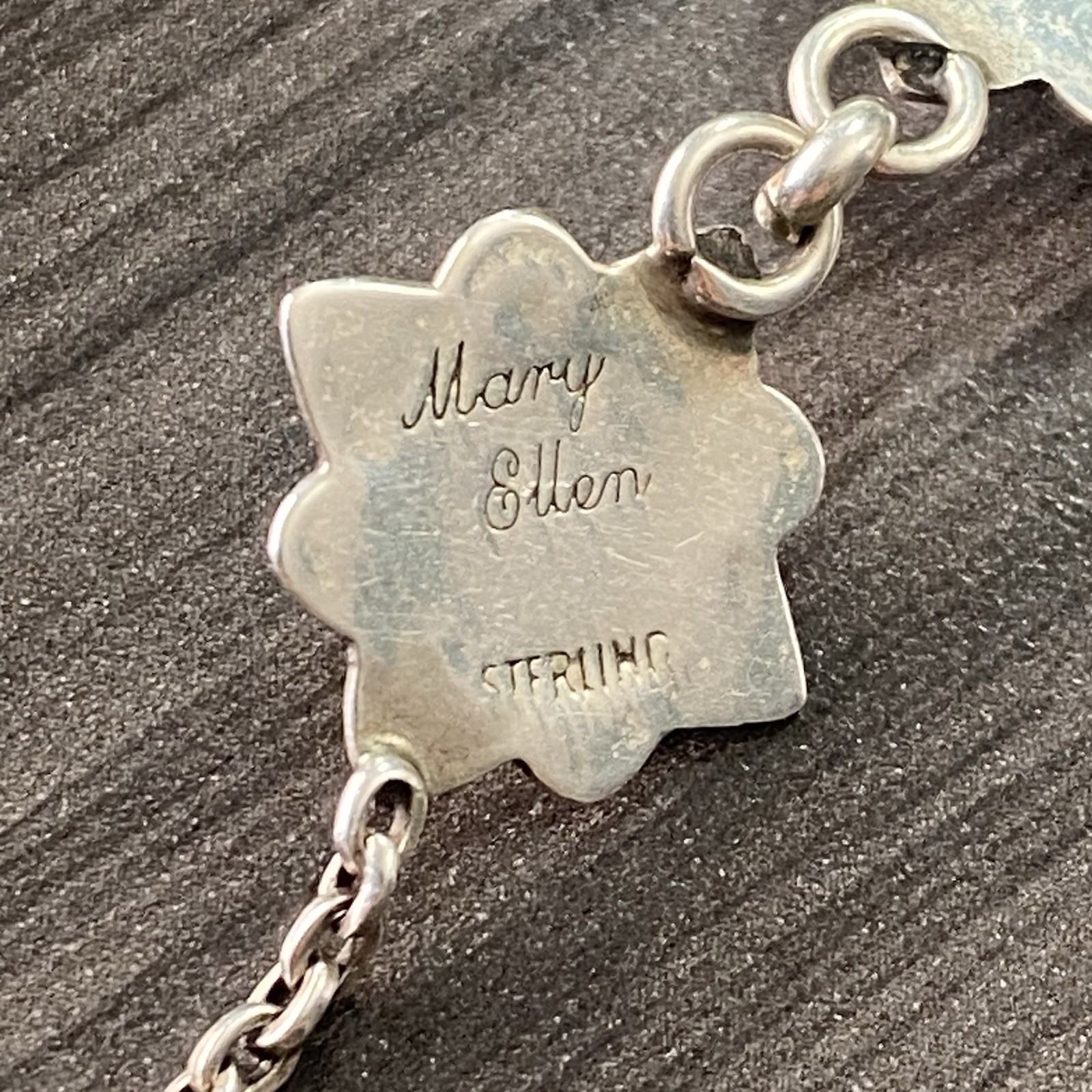 Mary Ellen Sterling Gemstone Toggle Bracelet - Na… - image 11