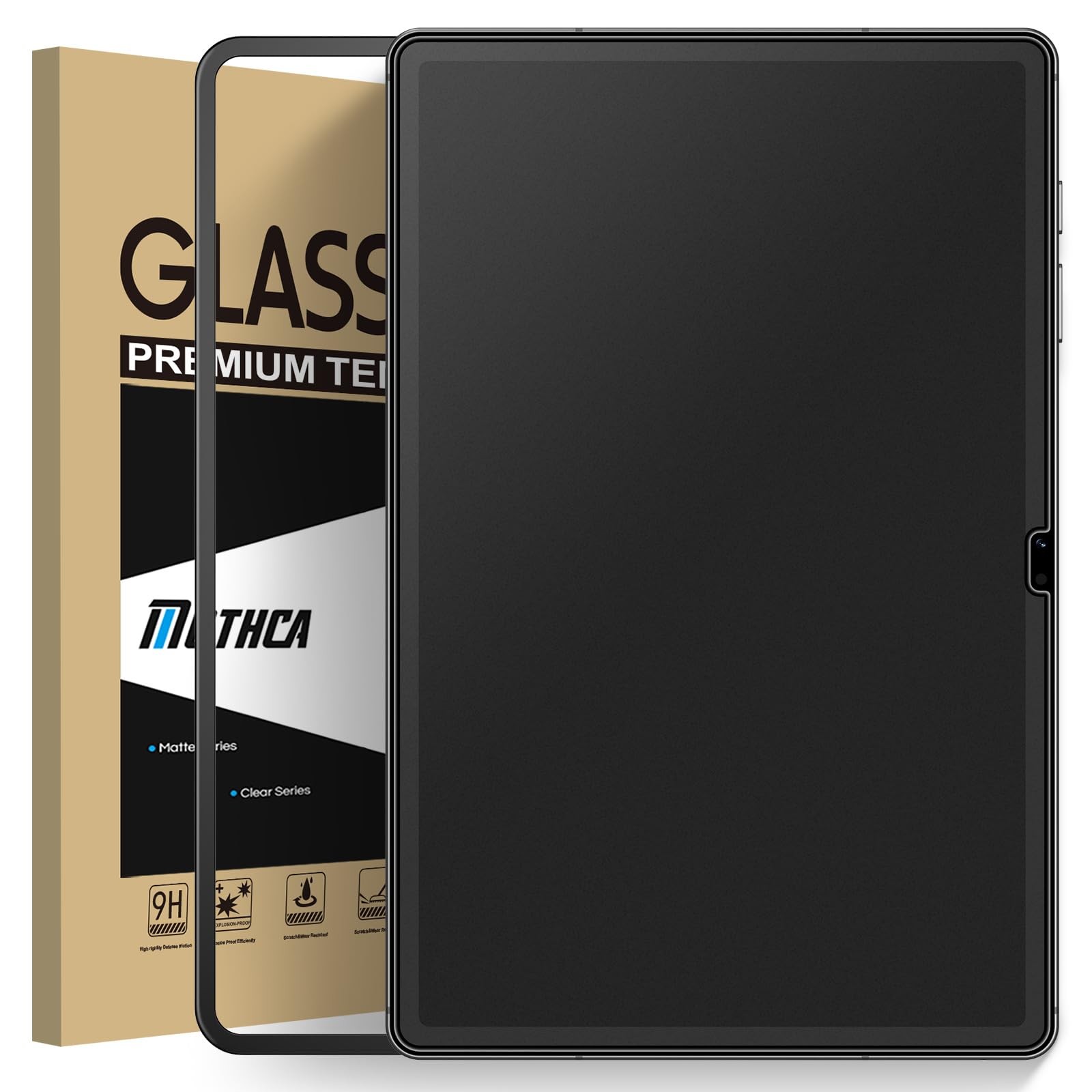 Mothca Pellicola protettiva in vetro opaco per Samsung Galaxy Tab S9 FE (w8a)