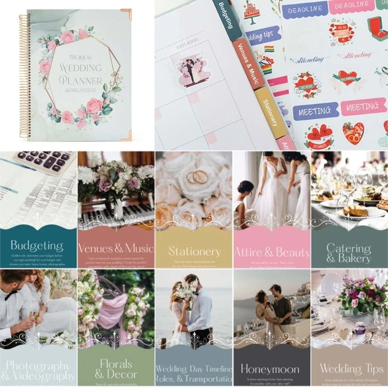 Wedding Planner Wedding Organizer Bridal Journal Planning Diary Organizer Book - Bild 2 von 4