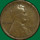 1915-S Lincoln Wheat Cent Very Good VG Coin #45256