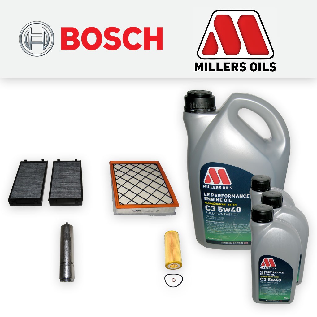 SERVICE KIT for BMW X5 E70 3.0 SD E70 M57 OIL AIR FUEL CABIN FILTER +OIL (07-13)