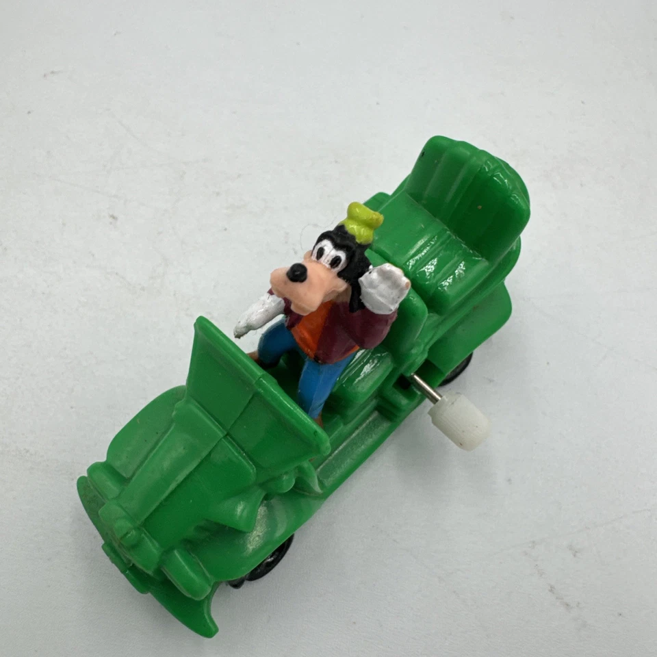 Wind Up Disney Goofy Green Car Plastic 2.5" - Image 2 of 4