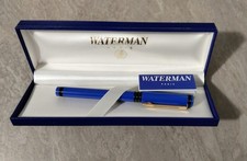 166) PENNA STILOGRAFICA WATERMAN PARIS IN PLASTICA BLU MARINO.