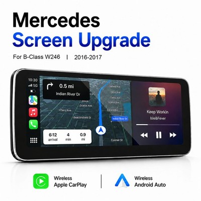 10.25'' CarPlay Touchscreen Android Auto for Mercedes B CLASS W246 NTG5.0 Upgrade