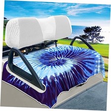 Golf Cart Seat Covers, Excellent Tie-dye Golf Cart Seat Towel Tie-dye Blue