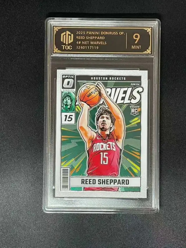 2024-25 Panini Donruss Optic Net Marvels #4 Reed Sheppard RC TOC 9 Mint LN05