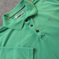 Ariat Shirt Mens Large Green AriatTEK Heat Series Polo Performance Golf READ