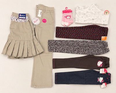Girls Clothing Bundle NWT   School Uniform Sz 14 + Hello Kitty Sz 10 + Leggings